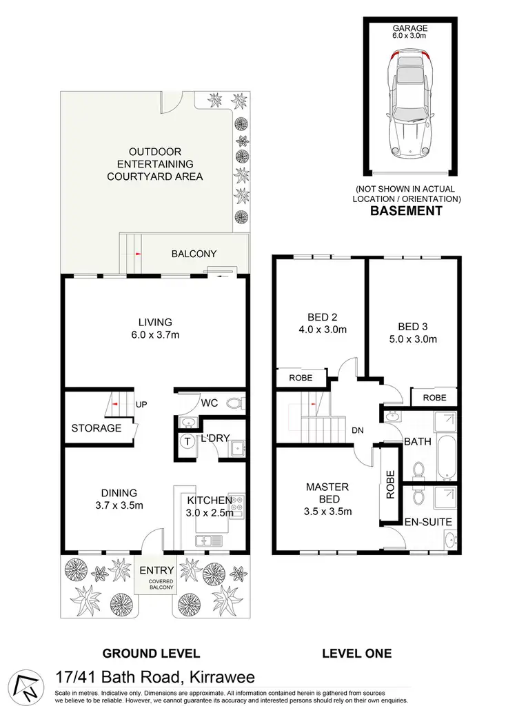 Floorplan of Homely townhouse listing, 17/41 Bath Road, Kirrawee NSW 2232