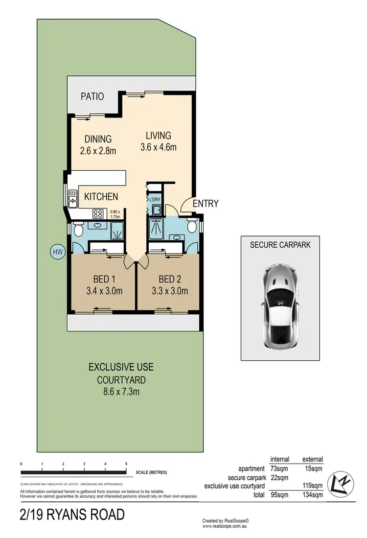 Floorplan of Homely unit listing, 2/19 Ryans Road, Northgate QLD 4013