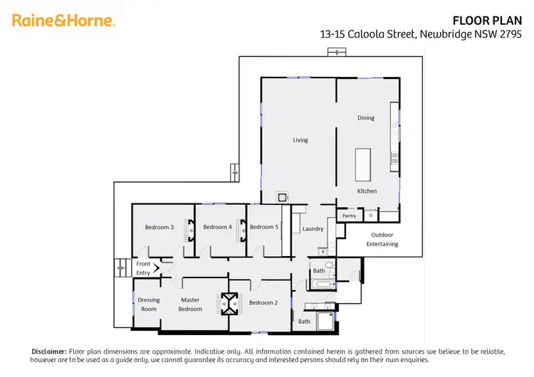 Floorplan of Homely house listing, 13-15 Caloola Street, Newbridge NSW 2795