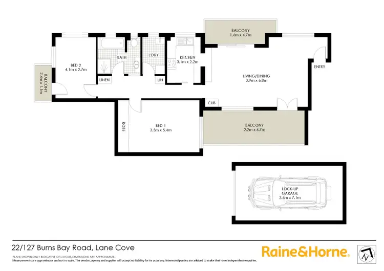 Floorplan of Homely apartment listing, 22/127 Burns Bay Road, Lane Cove NSW 2066