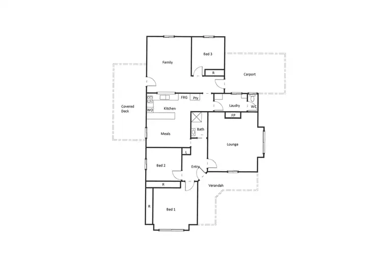 Floorplan of Homely house listing, 2 Queens Avenue, Ararat VIC 3377