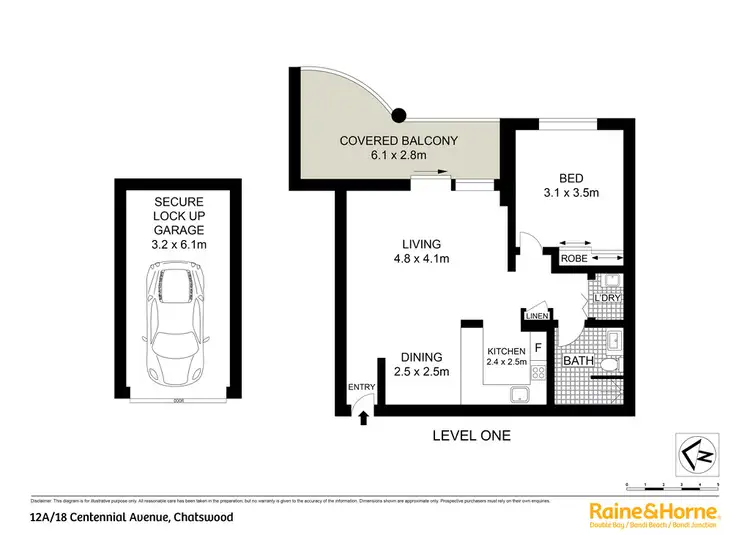 Floorplan of Homely apartment listing, 12a/18-20 Centennial Avenue, Chatswood NSW 2067