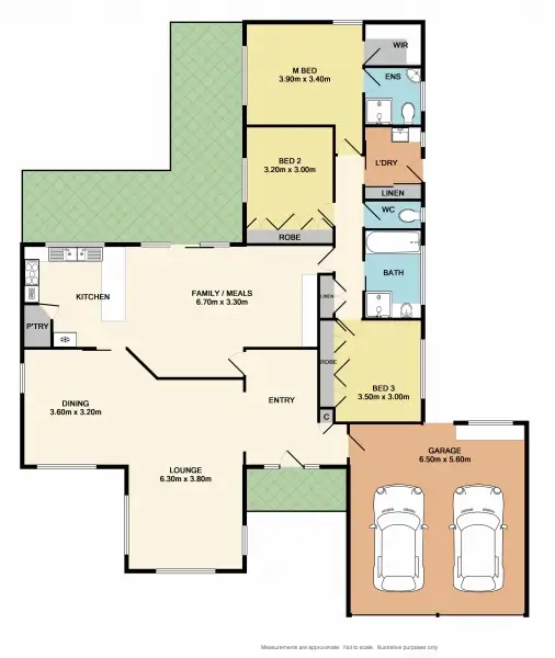 Floorplan of Homely house listing, 22 Kurrajong Court, Benalla VIC 3672