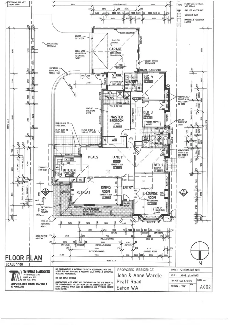 Floorplan of Homely house listing, 105 Pratt Road, Eaton WA 6232