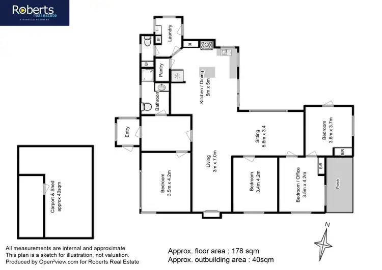 Floorplan of Homely house listing, 1 Taylor Drive, Sorell TAS 7172