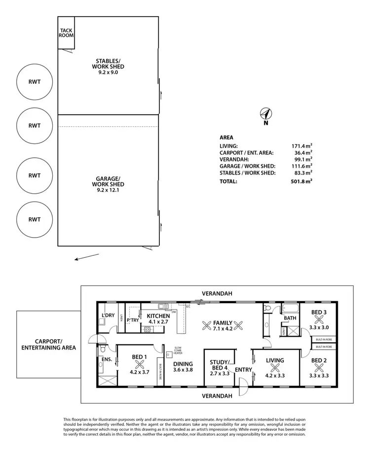 Floorplan of Homely rural property listing, 28 Allardice Street, Finniss SA 5255