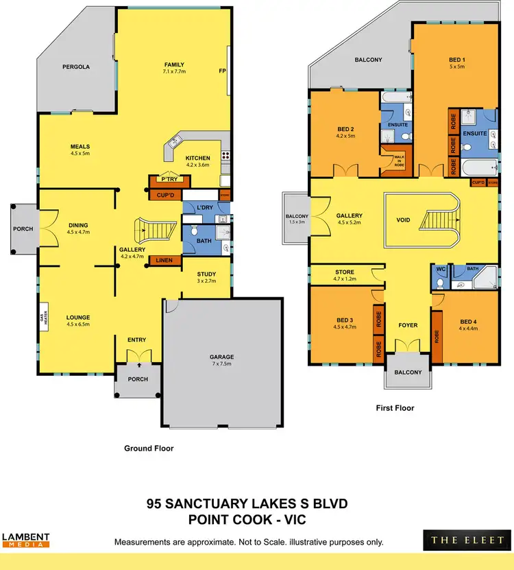 Floorplan of Homely house listing, 95 Sanctuary Lakes South Boulevard, Sanctuary Lakes VIC 3030