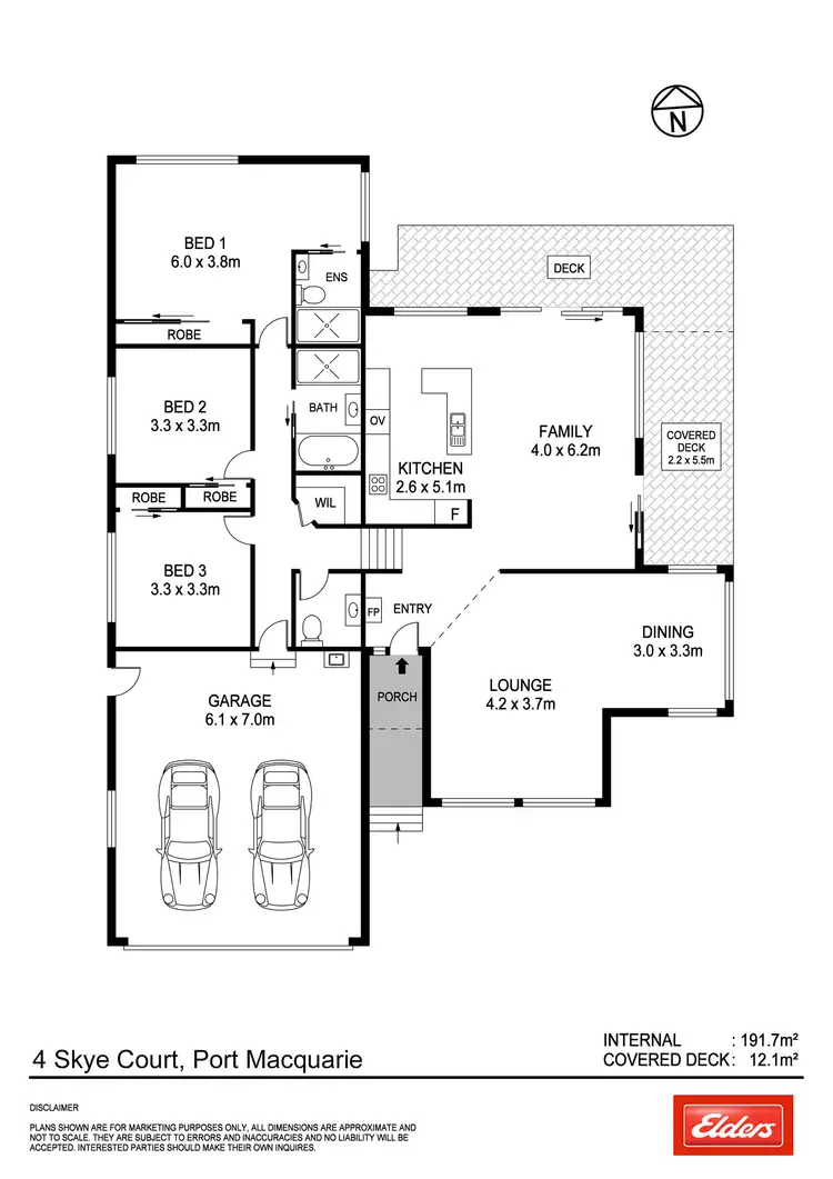 Floorplan of Homely house listing, 4 Skye Court, Port Macquarie NSW 2444
