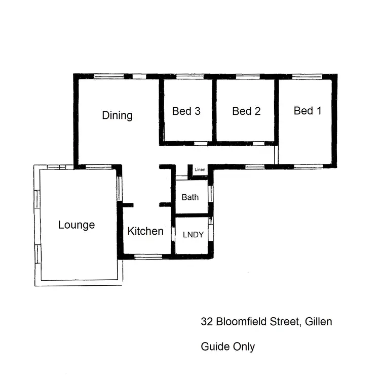 Floorplan of Homely house listing, 32 Bloomfield Street, Gillen NT 870