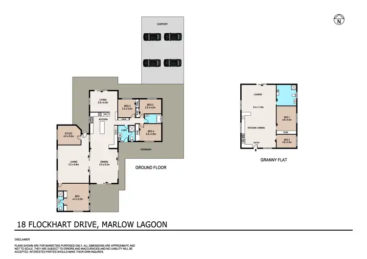 Floorplan of Homely house listing, 18 Flockhart Drive, Marlow Lagoon NT 830