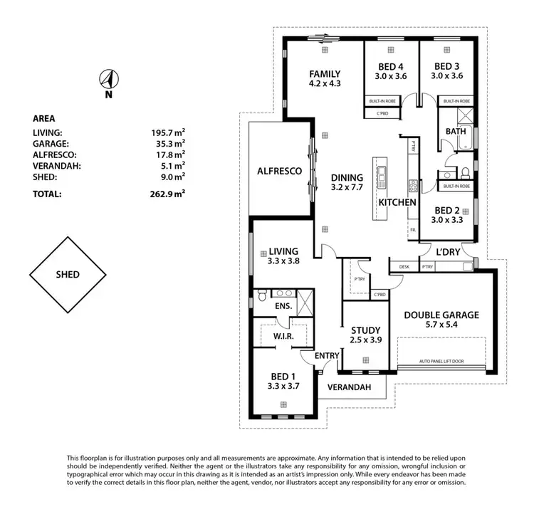 Floorplan of Homely house listing, 21 Parkside Court, Strathalbyn SA 5255