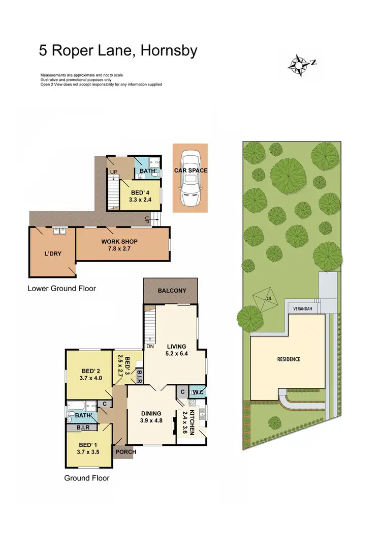 Floorplan of Homely house listing, 5 Roper Lane, Hornsby NSW 2077