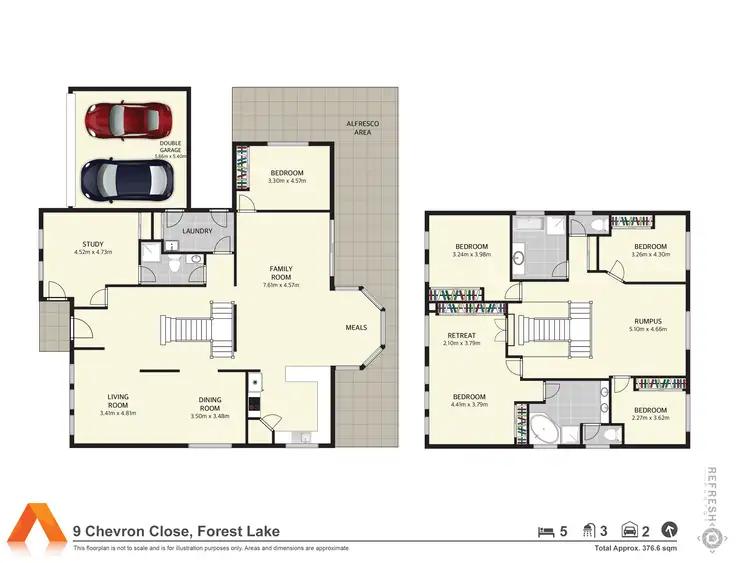 Floorplan of Homely house listing, 9 Chevron Close, Forest Lake QLD 4078
