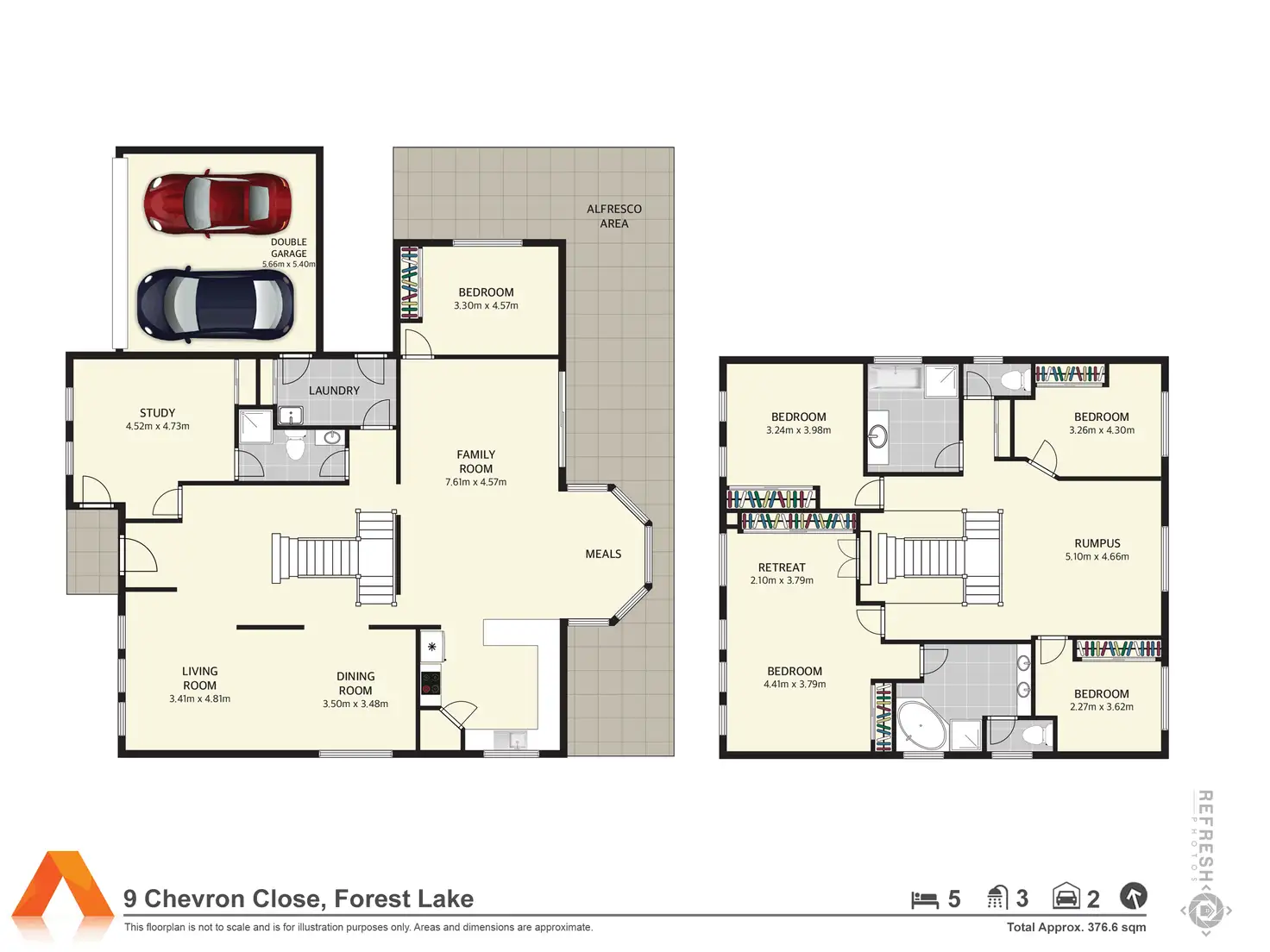 Floorplan of Homely house listing, 9 Chevron Close, Forest Lake QLD 4078