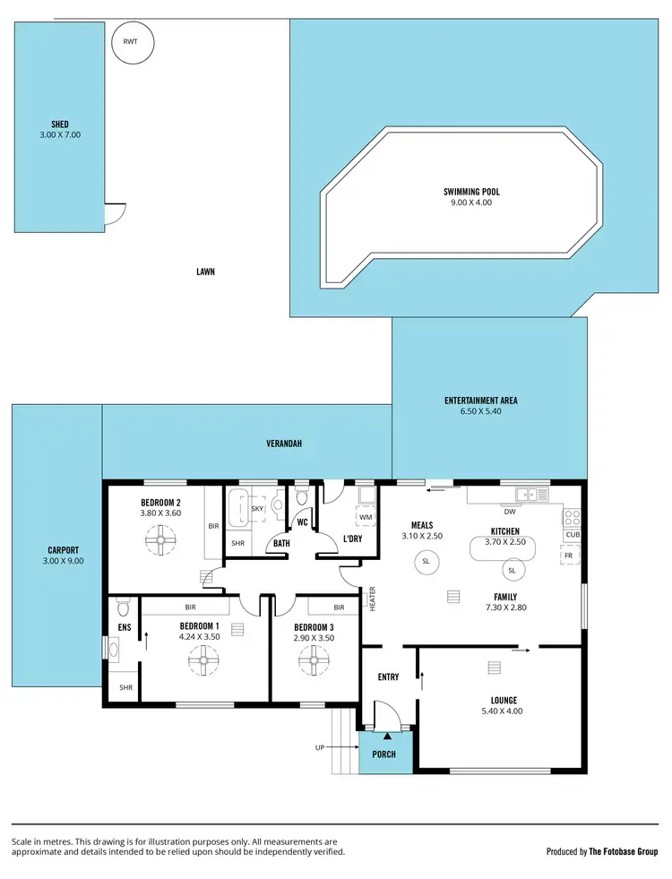 Floorplan of Homely house listing, 41 Robbie Drive, Reynella East SA 5161