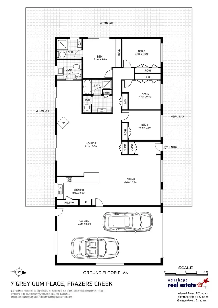 Floorplan of Homely rural property listing, 7 Grey Gum Place, Beechwood NSW 2446