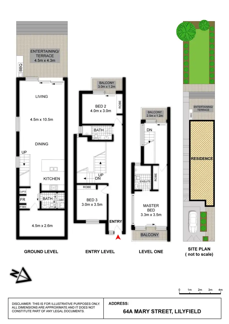 Floorplan of Homely house listing, 64A Mary Street, Lilyfield NSW 2040