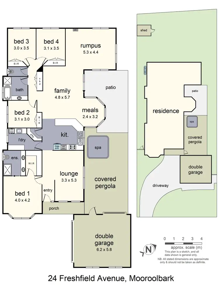 Floorplan of Homely house listing, 24 Freshfield Avenue, Mooroolbark VIC 3138