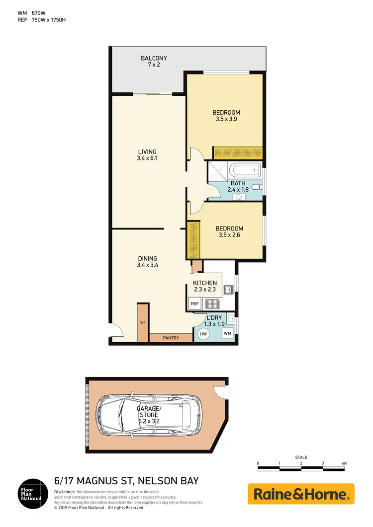 Floorplan of Homely unit listing, 6 17-19 Magnus Street, Nelson Bay NSW 2315