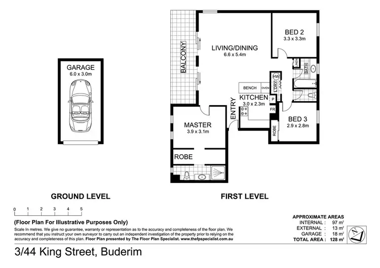 Floorplan of Homely apartment listing, 3 / 44 King, Buderim QLD 4556