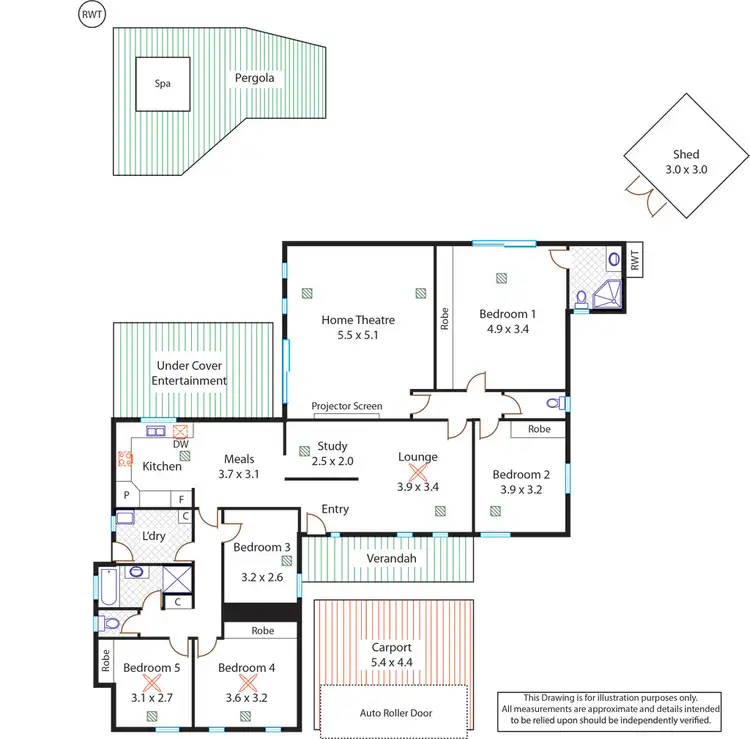 Floorplan of Homely house listing, 18 Victor Place, Hillbank SA 5112