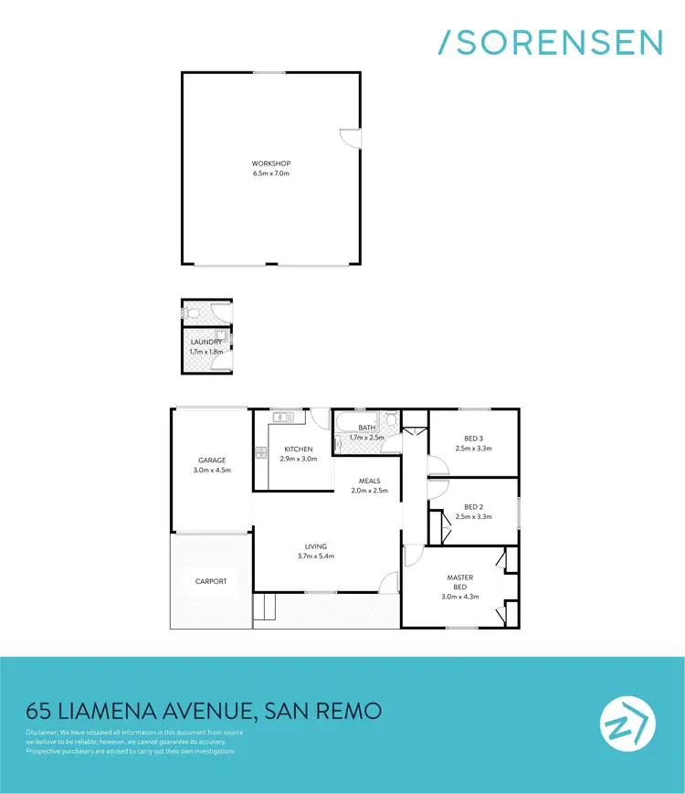 Floorplan of Homely house listing, 65 Liamena Avenue, San Remo NSW 2262