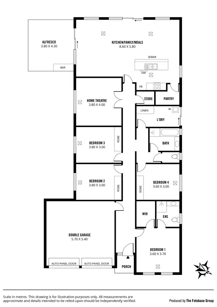 Floorplan of Homely house listing, 35 Manly Court, Seaford Rise SA 5169