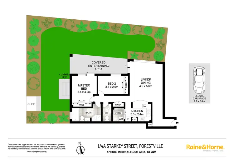Floorplan of Homely apartment listing, 1/4A Starkey Street, Forestville NSW 2087