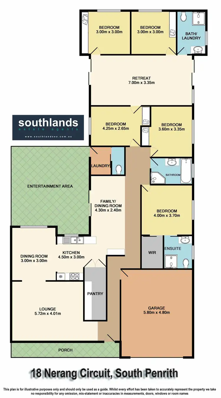 Floorplan of Homely house listing, 18 Nerang Circuit, South Penrith NSW 2750