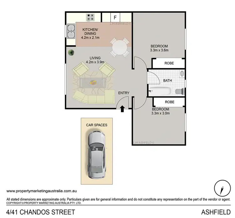 Floorplan of Homely unit listing, 4/41 Chandos Street, Ashfield NSW 2131