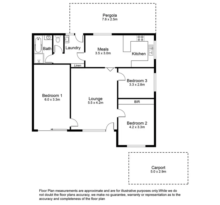 Floorplan of Homely unit listing, 4/10 William Street, Mount Gambier SA 5290