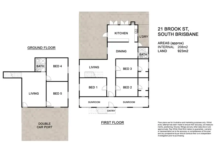 Floorplan of Homely house listing, 21 Brook Street, South Brisbane QLD 4101