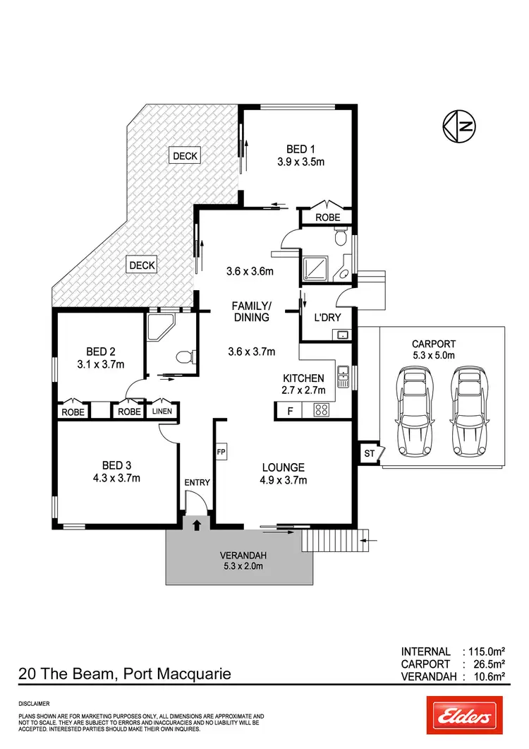 Floorplan of Homely house listing, 20 The Beam, Port Macquarie NSW 2444