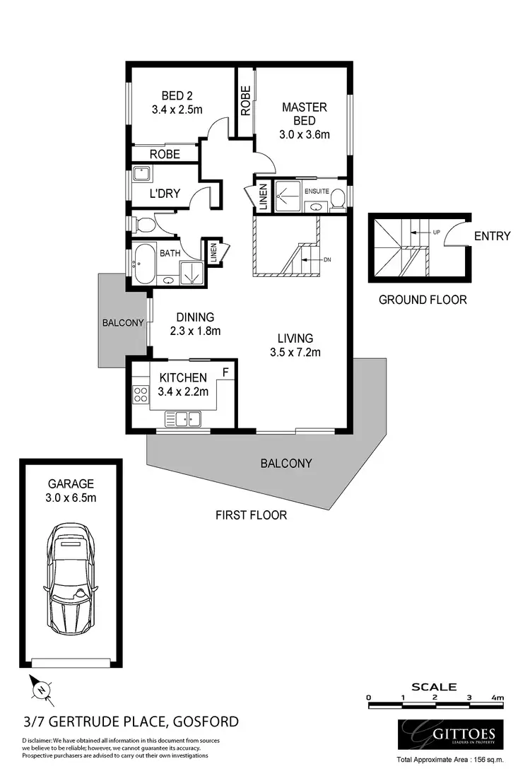 Floorplan of Homely apartment listing, 3/7 Gertrude Place, Gosford NSW 2250