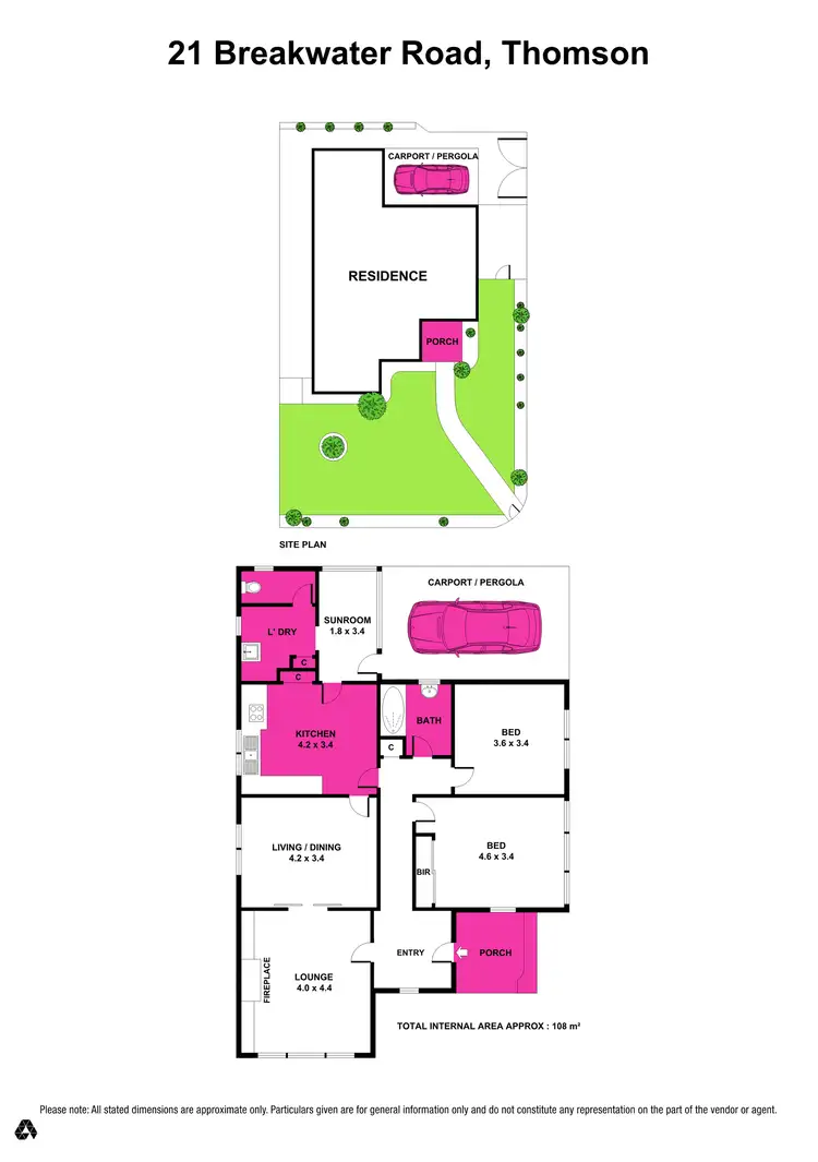 Floorplan of Homely house listing, 21 Breakwater Road, Thomson VIC 3219