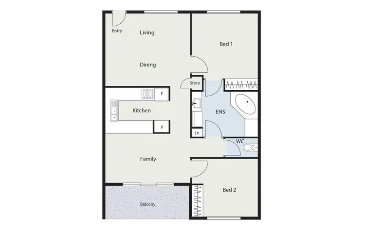 Floorplan of Homely unit listing, 26/1 Waddell Place, Curtin ACT 2605