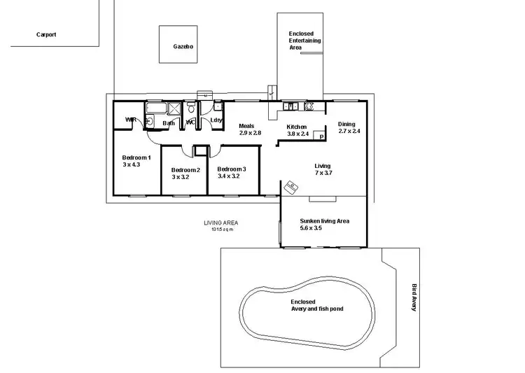 Floorplan of Homely house listing, 40 Wilkinson Road, Loveday SA 5345