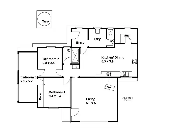 Floorplan of Homely house listing, 41 Railway Tce, Renmark SA 5341