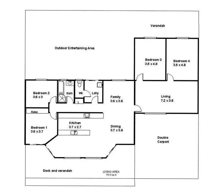 Floorplan of Homely house listing, 232 Begara Street, Renmark SA 5341