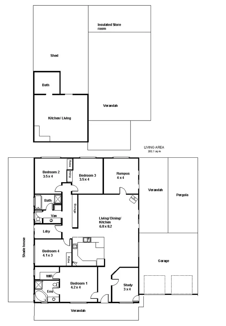 Floorplan of Homely house listing, 97 Badcoe Road, Loxton SA 5333