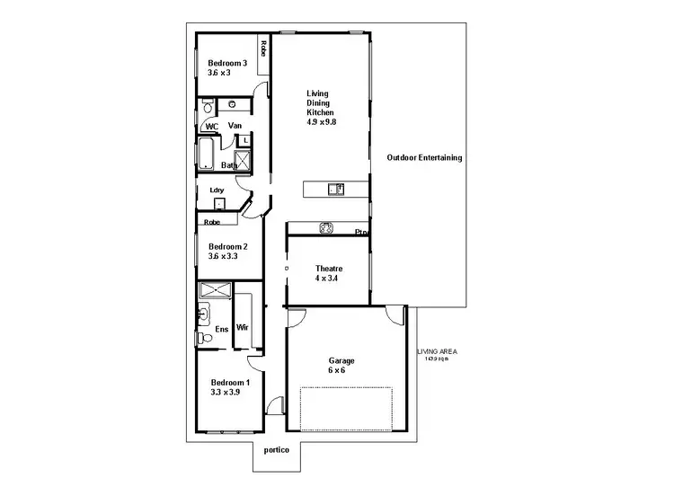 Floorplan of Homely house listing, 402 Balfour Ogilvy Avenue, Loxton SA 5333