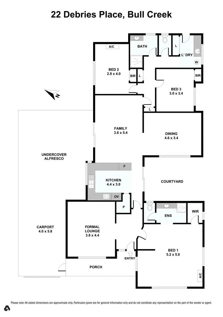 Floorplan of Homely house listing, 22 Debries Place, Bull Creek WA 6149