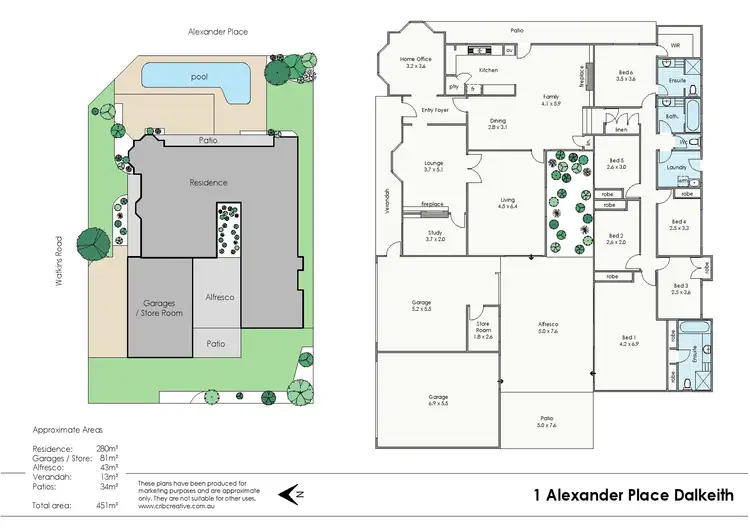 Floorplan of Homely house listing, 1 Alexander Place, Dalkeith WA 6009