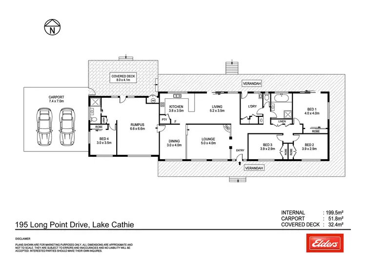 Floorplan of Homely house listing, 195 Long Point Drive, Lake Cathie NSW 2445