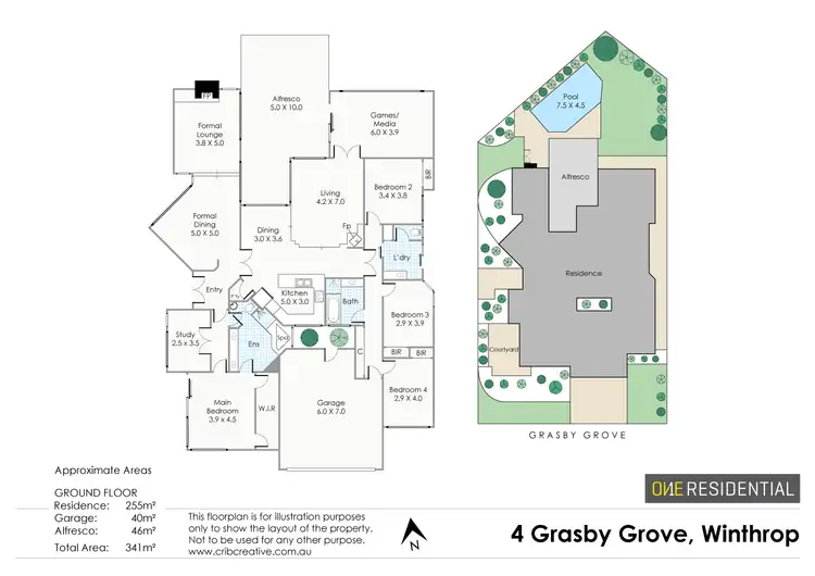 Floorplan of Homely house listing, 4 Grasby Grove, Winthrop WA 6150