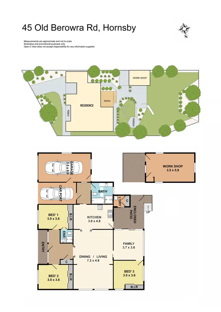 Floorplan of Homely house listing, 45 Old Berowra Road, Hornsby NSW 2077
