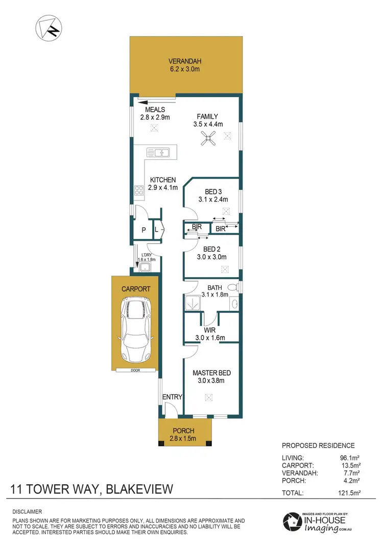 Floorplan of Homely house listing, 11 Tower Way, Blakeview SA 5114