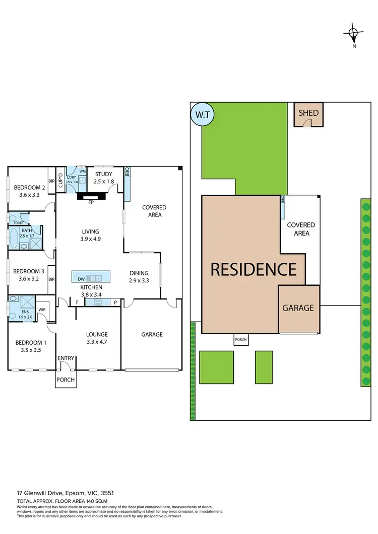 Floorplan of Homely house listing, 17 Glenwill Drive, Epsom VIC 3551