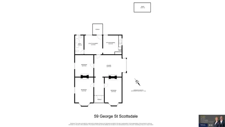 Floorplan of Homely house listing, 59 George Street, Scottsdale TAS 7260
