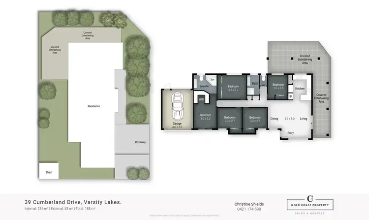 Floorplan of Homely house listing, 39 Cumberland Drive, Varsity Lakes QLD 4227